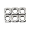 M5 Square Nut 304 Stainless Steel Thread Cutter (Pack of