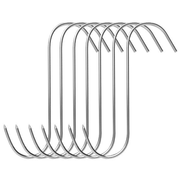 SATONBEYI 7pcs Meat Hooks for Smoker, 7 Inches Stainless Steel