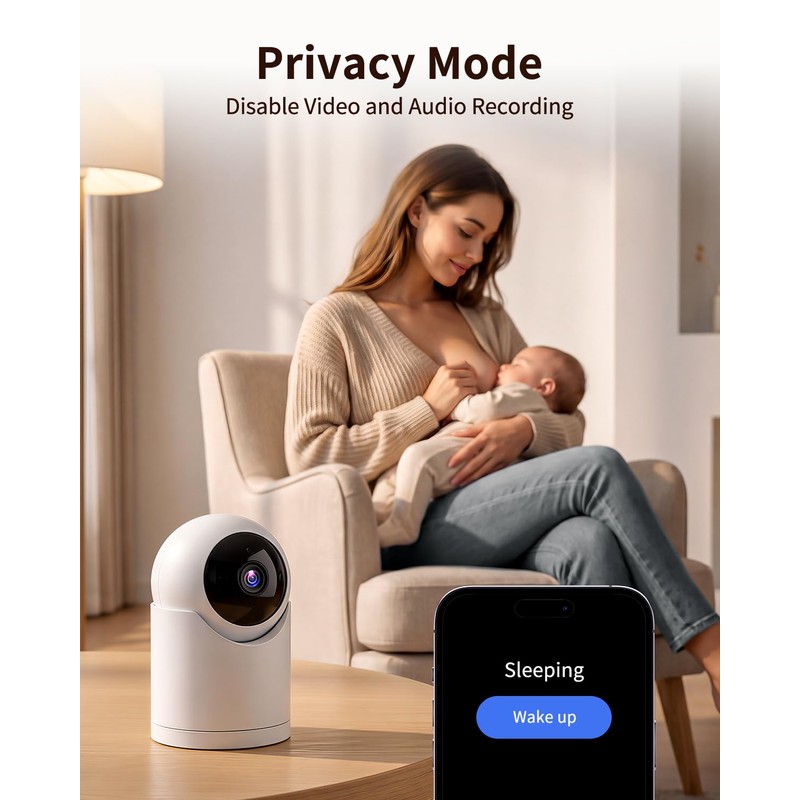 𝟐𝐊 Indoor Cameras for Home Security, for indoor Baby Pet