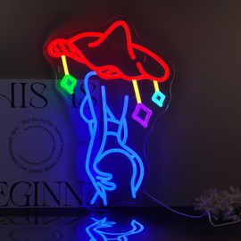 Ebdobgbs Lady Mushroom Neon Sign Led Neon Lights Neon Signs for Wall Decor Light Up Sign for Birthday Party Club Gift