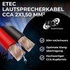 ETEC Speaker Cable CCA 2 x 1.50 mm² Red/Black 20