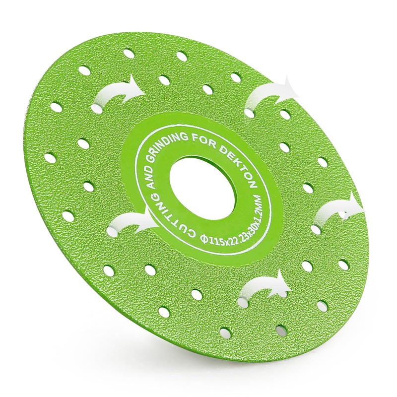 LOZLIN 3PCS 115MM Vacuum Brazed Ultra-Thin Multi-Pore Flat Abrasive Sheet