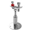 QWORK Adjustable Stainless Steel Pipe Support Bracket Kit - Compatible