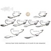 Harmony Fishing - Razor Series Underspin Swimbait Hooks (4 Pack