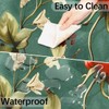 Outdoor Round Tablecloth with Umbrella Hole, Birds Flowers Outdoor Umbrella
