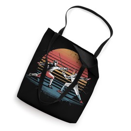 Retro Vintage Fencing Sword Sports Lover Gifts for Men Kids Tote Bag