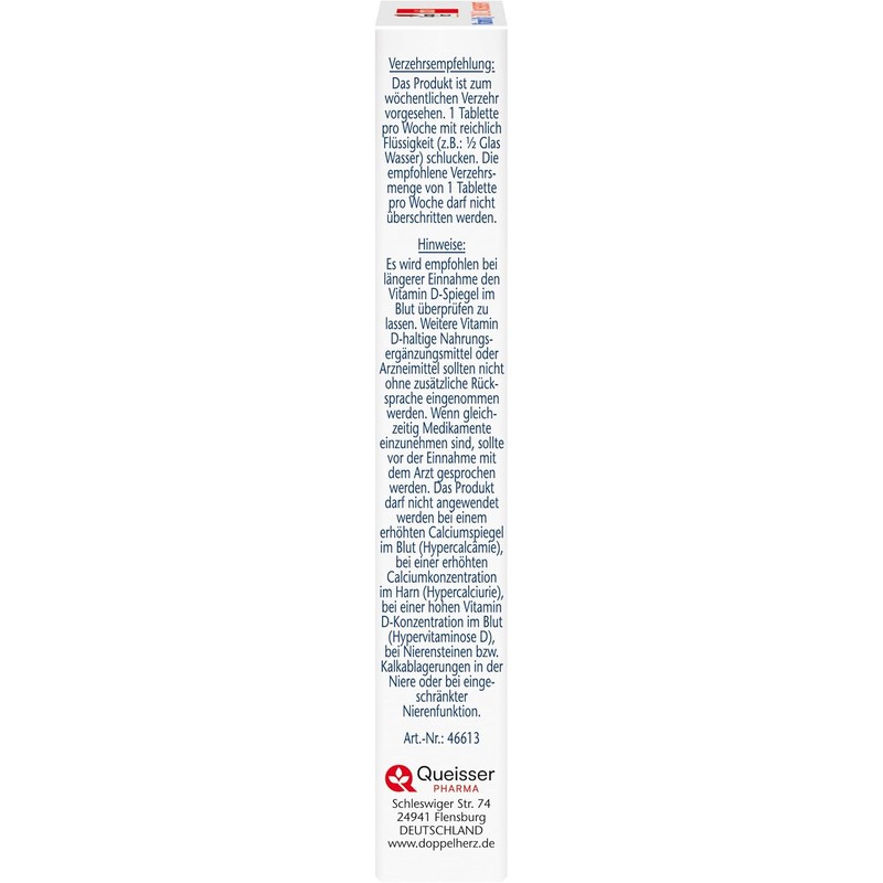 Doppelherz Vitamin D3 7000 I.E. WOCHENDEPOT - Mit nur einer