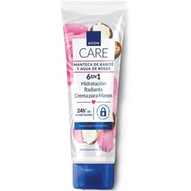 Crema para Manos Manteca de Karite y Agua de Rosas 6 en 1 24 Hrs Hidratacion 75Gr