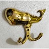 DECORVOID Brass Whale Wall Hooks, Decorative Solid Brass Key Hanger