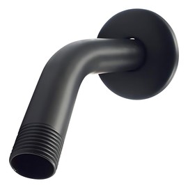 Brazo Y Chapeton Para Regadera 15cm Acero Inox Negro Rugo Negro Mate