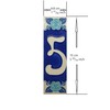 Phosphorescent Hand Painted Italian Pottery Numbers and Letters House Numbers