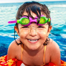 LGLAU 3Pcs Swimming Nose Clip Unisex Adult Swim Competition Nose Clip Training Nose Plugs Swimming Competition Protector with Storage Cases for Adults Water Sports Pool (Yellow, Medium)