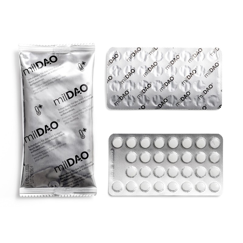 milDAO® - 30 tablets. 100% vegan dietary supplement for histamine