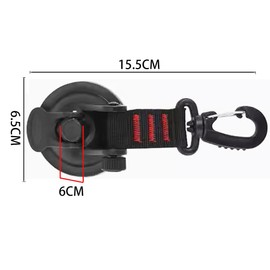 Suction Cup Hook, Super Strong Fastening with One Touch, For Car Shelters, Suction Cup Hook, Node Drill, No Traces, Compact, Strong Adhesion, For Car Tents, Set of 4, Cleaning Cloth, Storage Bag