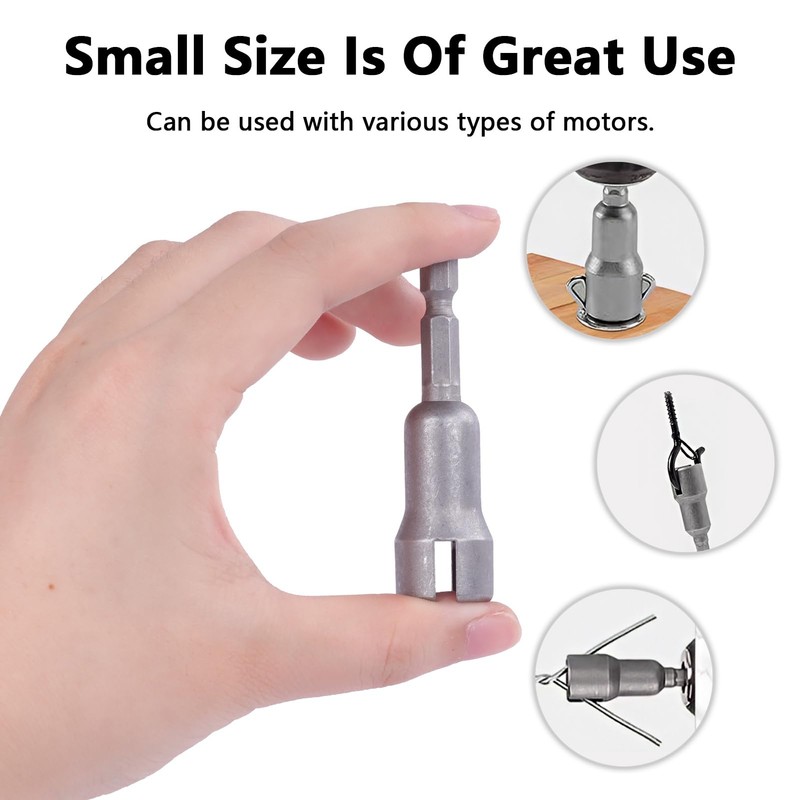 2 PCS Power Wing Nut Driver Set, 1/4" Hex Shank