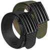 KingMoore 2 Pack Men's Ratchet Web Belt, 1.25 inch Nylon
