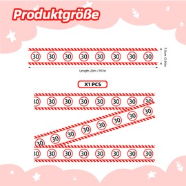Premium Birthday Barrier Tape, Unique Traffic Sign Decoration, 20 m Length, Ideal for Party Decoration and Gifts (Men & Woman) (30)