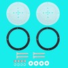 2-Pack 12.4" Acrylic Dog Fence Peek Window with Air Holes