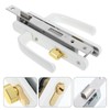 Versatile Storm Door Handle with Lock Durable Aluminum Alloy Entry