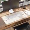 Smead Desk Pad, Vegan Leather Desk Mat with Non-Slip Faux