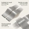 Extensiones de Cabello con Clip, Color Gris Plata