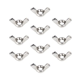 JUNYON Wing Nut Wing Nut, 304 Stainless Steel, Right Screw, 10 Pieces (M4)