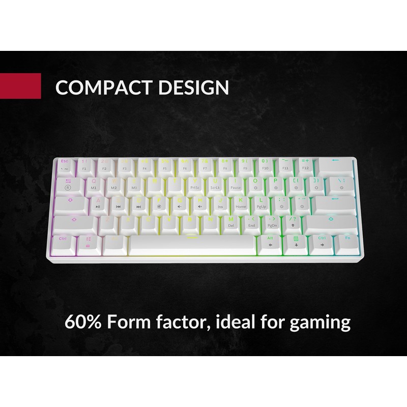 GK61 Mechanical Gaming Keyboard - 61 Keys Multi Color RGB