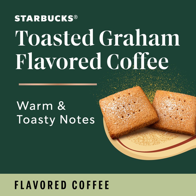 Starbucks K-Cup Coffee Pods, Flavored Hot or Iced Coffee, Toasted