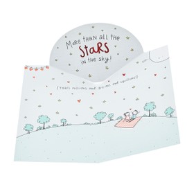 UK Greetings Valentine's Day Card for Wife - Sweet Cartoon Design