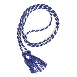 Graduation Honor Cords (Royal Blue and White)
