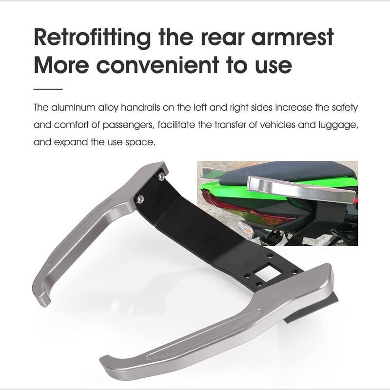 Motorcycle CNC Aluminum Passenger Grab Bar Rear Seat Rail Handle