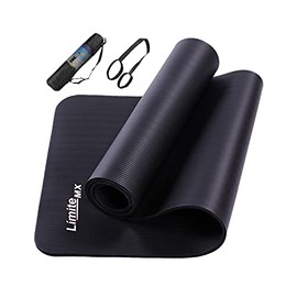 Límite-MX Tapete de Yoga Antideslizante con Material ecológico NBR Agarre de alto rendimiento, acolchado ultra denso para apoyo y estabilidad en yoga 
