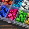 HELIFOUNER 50 Pieces 6-32 Thread Anodized Aluminum Computer Case Thumbscrews,