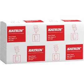 Katrin 61594 Hand Towel with W-Fold Classic 2-Ply 20.3 x 32 cm 25 x 120 Pieces
