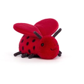 Jellycat Loulou Love Bug Stuffed Animal, 5 inches - Insect & Bug Plush Toy - Classic Children's Gift - Valentine's Day Gift