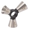 3 End Bar Measuring Cup 304 Stainless Steel Ergonomic Wine