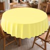 CC-SLZP 3 Pack Premium Plastic Tablecloth, 84 inch Disposable Tablecloths