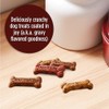 TRIJIGIT Gravy Bones Dog Treats with 4 Savory Meat Flavors
