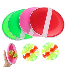 Abaodam Sucker Ball Suction Toys Sticky Cricket Toys for Children Suction Ball Toy Sticky Ball Interactive Toy Stick Sticky Catch Paddle Game Sticky Throw Balls Blue