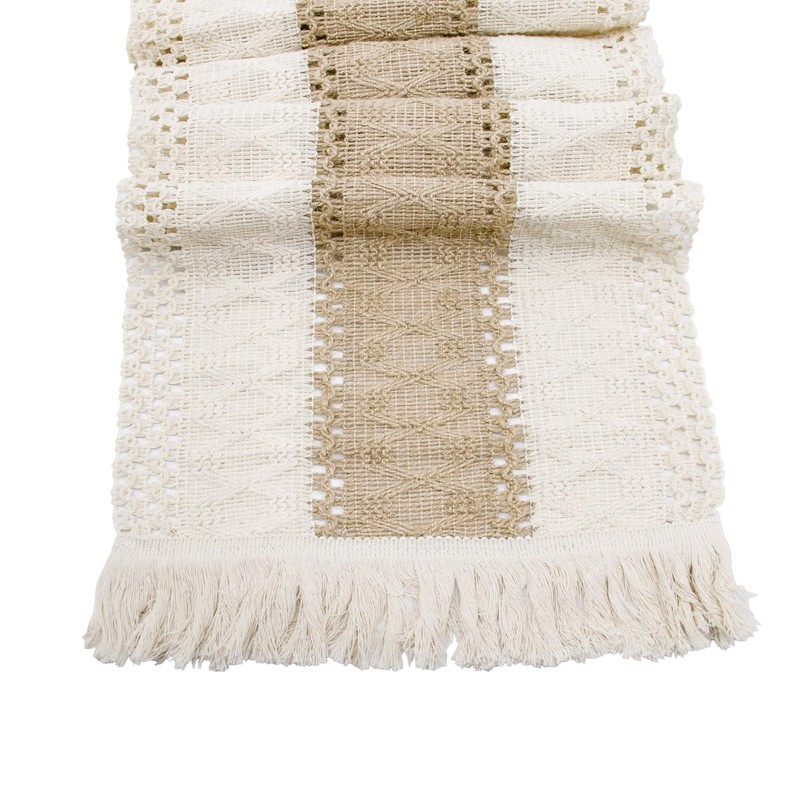 Time to Sparkle 30X280CM Natural Cotton Linen Table Runner with