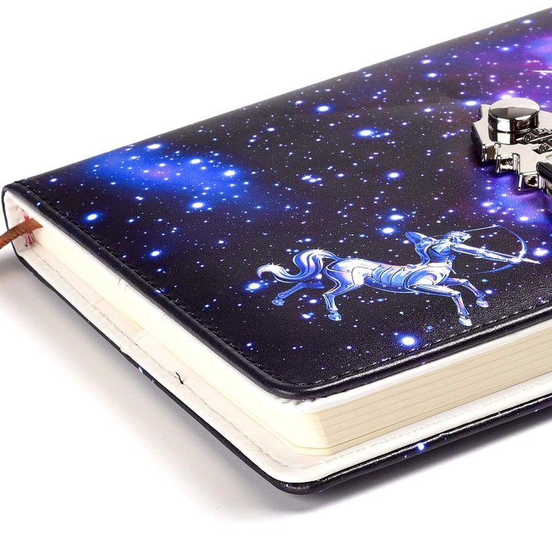 ARRLSDB A5 Creative Password Lock Journal PU Leather Combination Lock