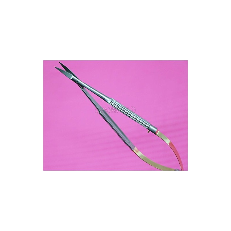GERMAN Castroviejo Micro Scissors Curved SURGICAL DENTAL EYE INSTRUMENTS