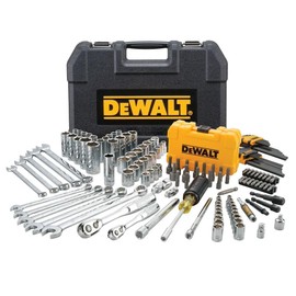 DEWALT DEWALT Mechanics Tools Kit and Socket Set, 142-Piece, 1/4 & 3/8" Drive, MM/SAE (DWMT73802)