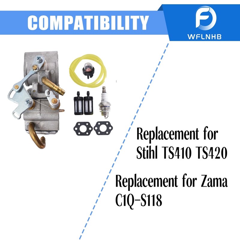 WFLNHB Carburetor with Gasket Kit Replacement for Stihl TS410 TS420