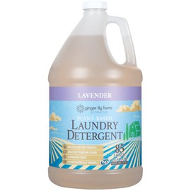 Ginger Lily Farms Botanicals Plant-Based Liquid Laundry Detergent, Lavender, Concentrated Formula, HE Compatible, 85 Loads, 1 Gallon (128 fl. oz.)