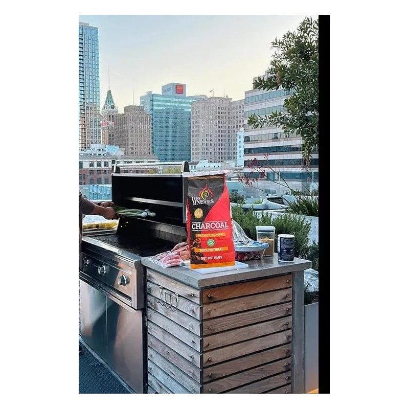 Los Jinetes Carbón 6.8 Kg + Briqueta De Carbón 4