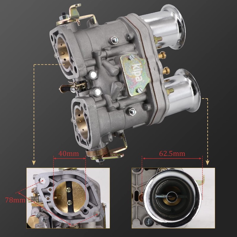 KIPA Carburetor With Air Horn For 40 IDF 40mm BUG