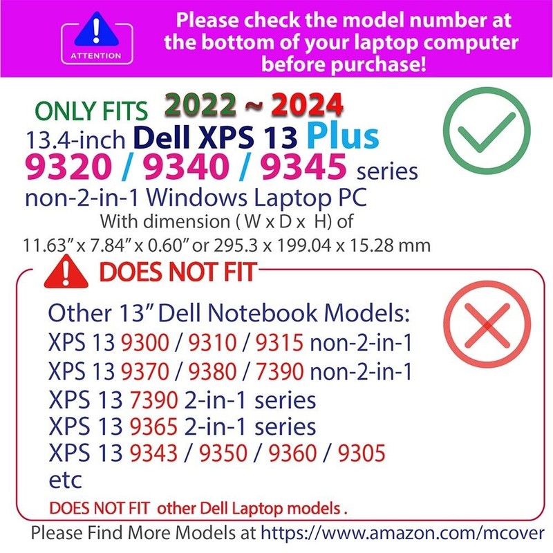 mCover® CASE for 2022+ 13.4" Dell XPS 13 PLUS 9320