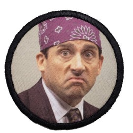 The Office Prison Mike Morale Patch. Perfect for Your Tactical Military Army Gear, Backpack, Operator Baseball Cap, Plate Carrier or Vest. 2x3" Hook Patch. Made in The USA