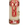 Needzo Religious Candle Mosaic Inspired Unscented Pillar Candles for Mass